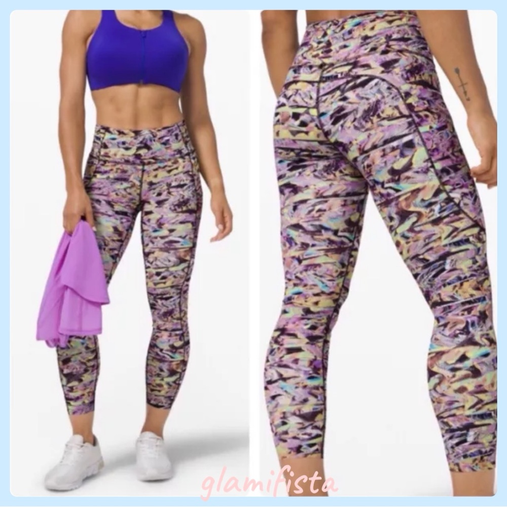 NWT Lululemon Seawheeze 2020 Fast Free Tights HR Crop 28' sz.6